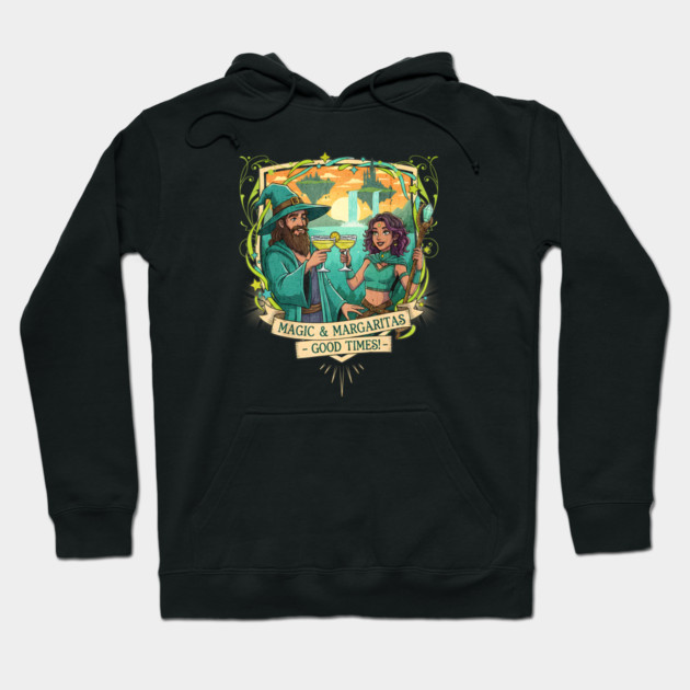 Magic and Margaritas Good Times Fantasy Hoodie by Joaddo