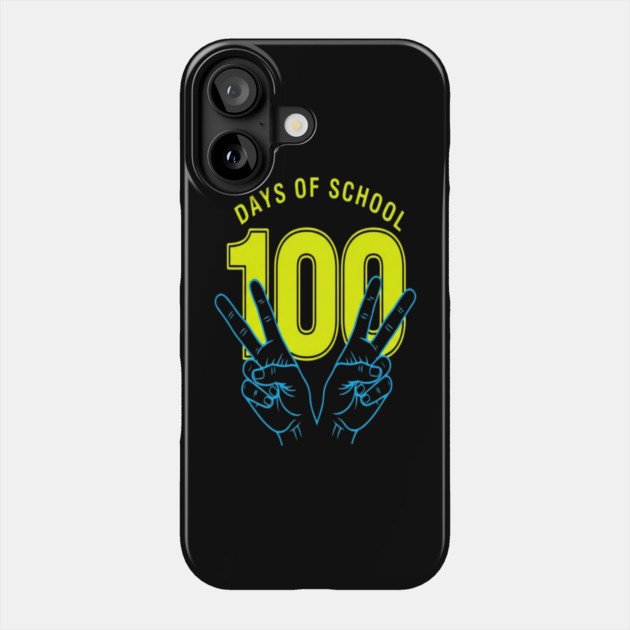 100 Days Tee - Peace Out Double Digit Struggles Phone Case by OUTFITPAW