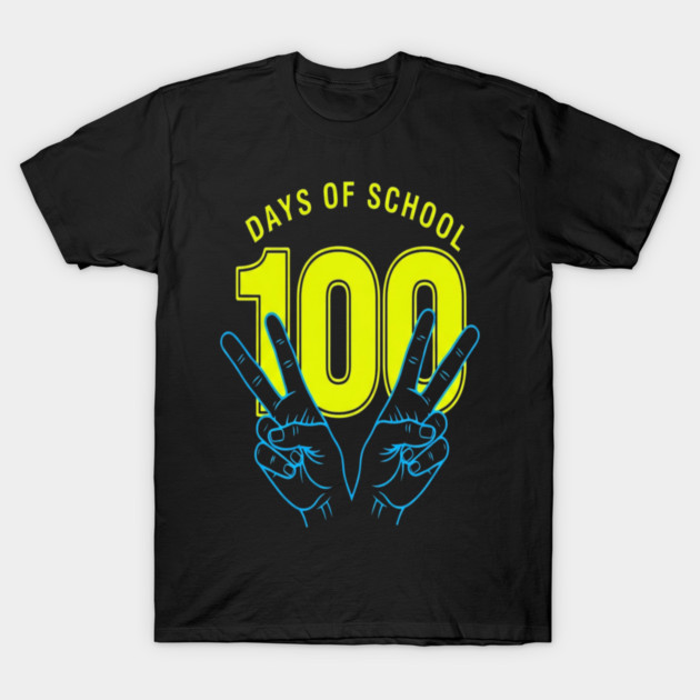 100 Days Tee - Peace Out Double Digit Struggles T-Shirt by OUTFITPAW