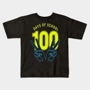 100 Days Tee - Peace Out Double Digit Struggles Kids T-Shirt