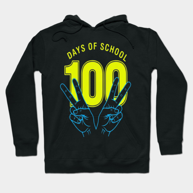 100 Days Tee - Peace Out Double Digit Struggles Hoodie by OUTFITPAW