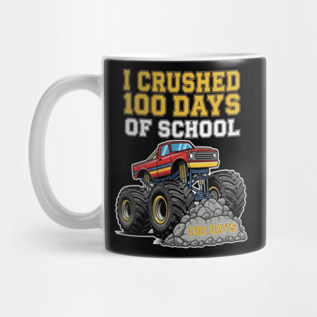 Monster Truck Tee - Crushing 100 Days of Homework by OUTFITPAW