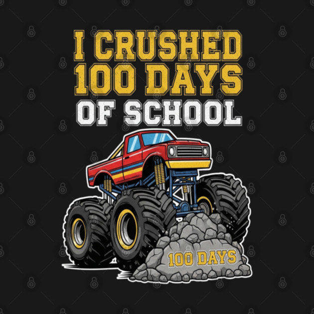 Monster Truck Tee - Crushing 100 Days of Homework by OUTFITPAW