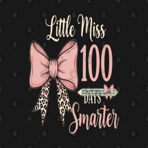 Coquette Bow Tee - Little Miss 100 Days Smarter by OUTFITPAW
