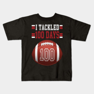 Football School Tee - Gridiron 100 Day Ground Game Kids T-Shirt
