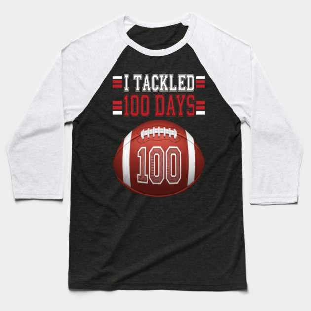 Football School Tee - Gridiron 100 Day Ground Game Baseball T-Shirt by OUTFITPAW