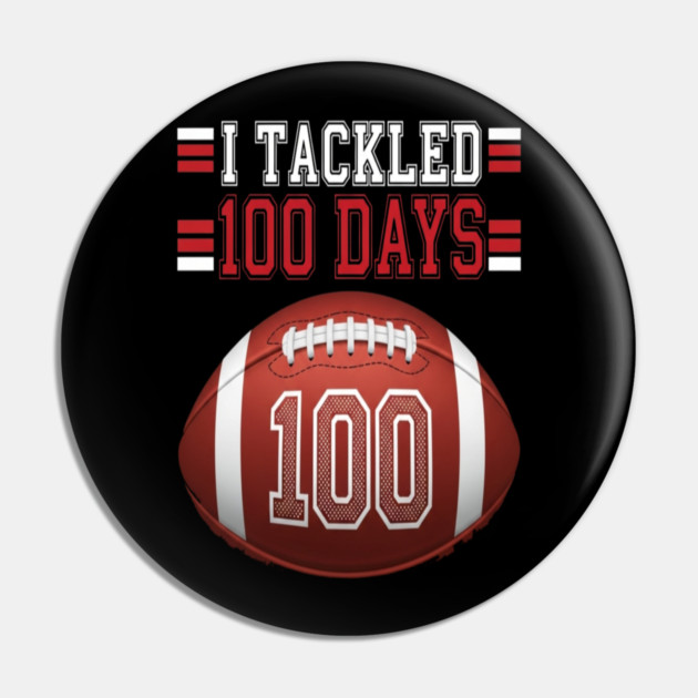 Football School Tee - Gridiron 100 Day Ground Game Pin by OUTFITPAW