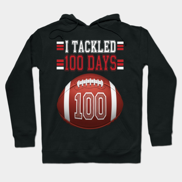 Football School Tee - Gridiron 100 Day Ground Game Hoodie by OUTFITPAW