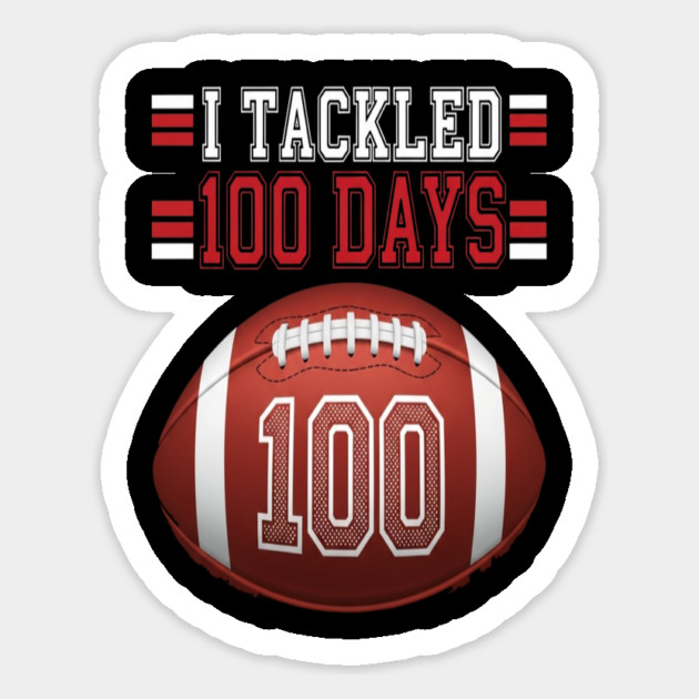 Football School Tee - Gridiron 100 Day Ground Game Magnet by OUTFITPAW