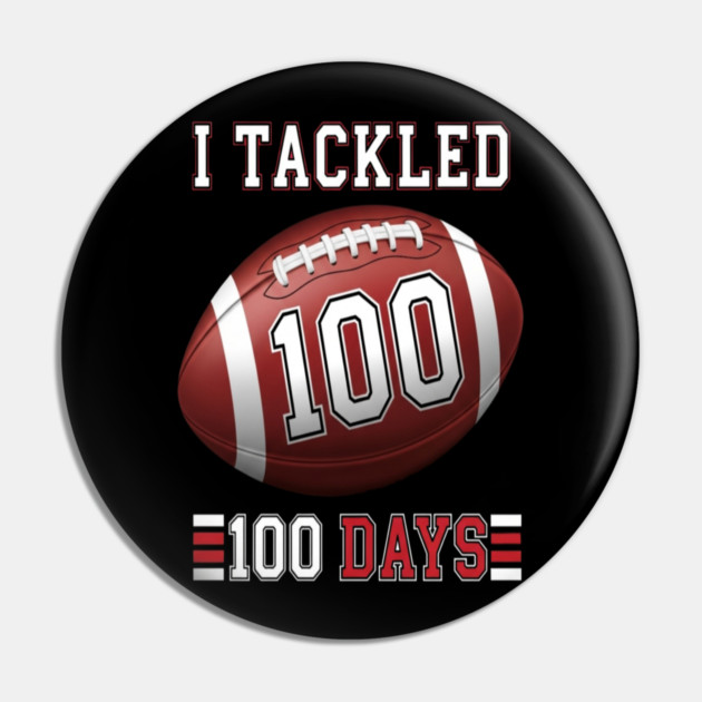 Football School Tee - Gridiron 100 Day Ground Game Pin by OUTFITPAW