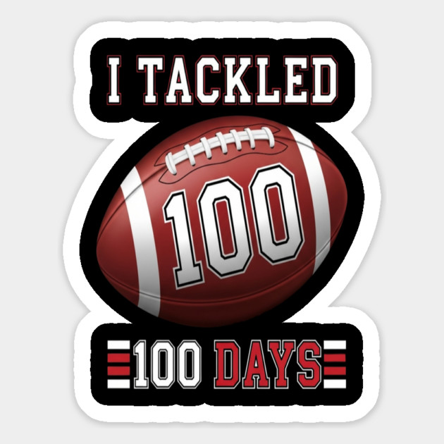 Football School Tee - Gridiron 100 Day Ground Game Magnet by OUTFITPAW