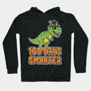 Dino Smarter Tee - Prehistoric 100 Day Brain Evolution Hoodie