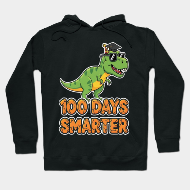 Dino Smarter Tee - Prehistoric 100 Day Brain Evolution Hoodie by OUTFITPAW