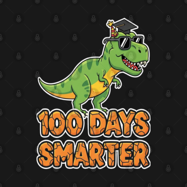 Dino Smarter Tee - Prehistoric 100 Day Brain Evolution by OUTFITPAW