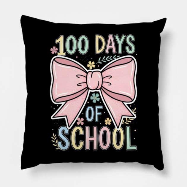 Coquette Bow Tee - 100 Days of Stylish Survival Pillow by OUTFITPAW