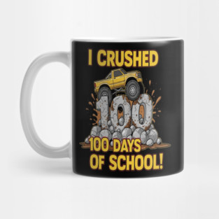Monster Truck Tee - Crushing 100 Days of Homework Mug