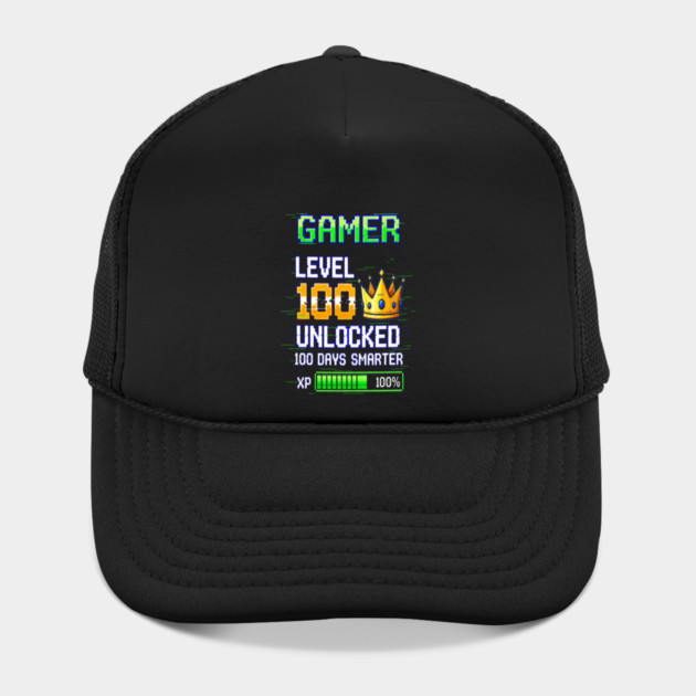 Gamer Level 100 Tee - Royal XP Unlocked Achievement by OUTFITPAW