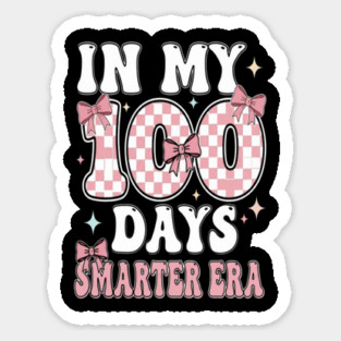 In My Smarter Era - Pink Bow Checkered School Milestone Magnet