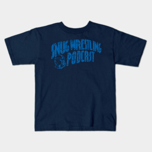 🔵 Snug Wrestling Podcast – Deep Blue Tee Kids T-Shirt