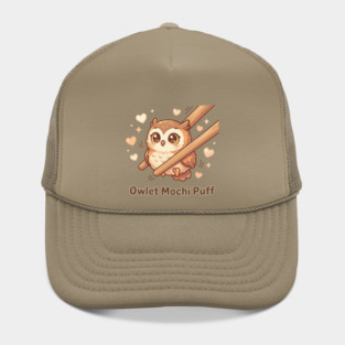 Cute Kawaii Owl “Owlet Mochi Puff” Chopstick Meme Hat