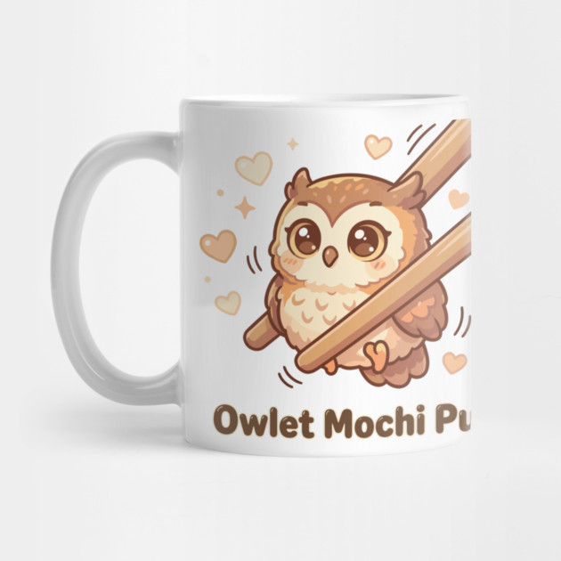 Cute Kawaii Owl “Owlet Mochi Puff” Chopstick Meme by creative