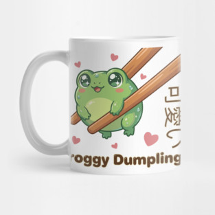 Cute Frog Chopstick Kawaii Froggy Dumpling Cute Frog Meme Mug