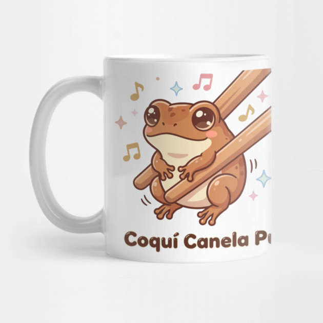 Cute Coquí Chopstick Kawaii Canela Puff Coquí Frog Meme by creative