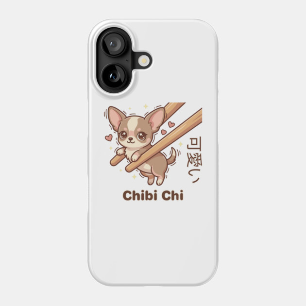 Cute Chihuahua Chopstick Kawaii Chibi Chi Chihuahua Meme Phone Case by creative