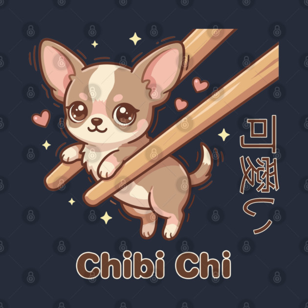 Cute Chihuahua Chopstick Kawaii Chibi Chi Chihuahua Meme by creative