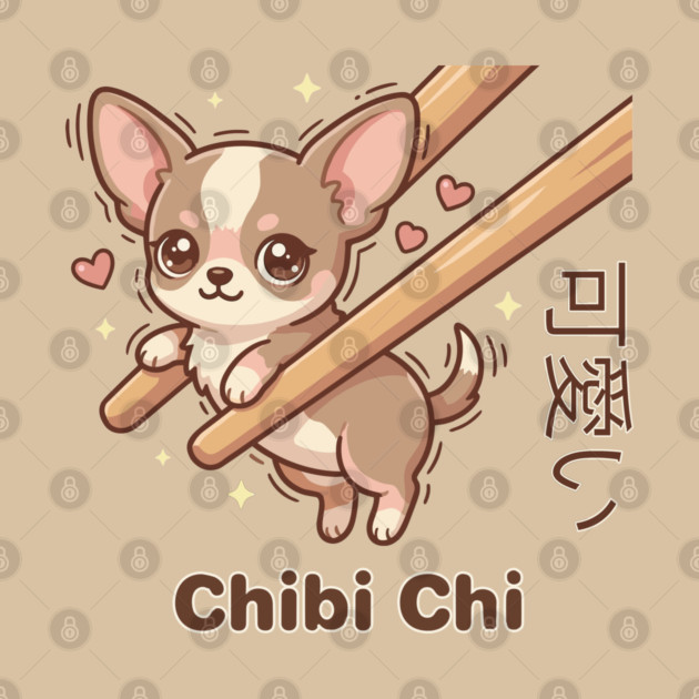 Cute Chihuahua Chopstick Kawaii Chibi Chi Chihuahua Meme by creative