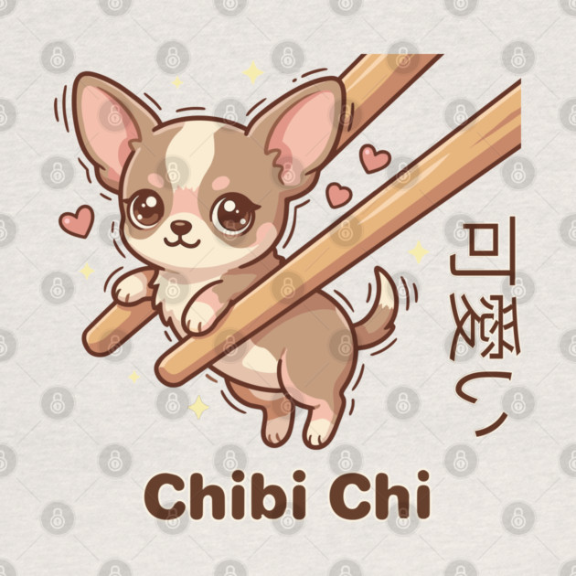 Cute Chihuahua Chopstick Kawaii Chibi Chi Chihuahua Meme by creative
