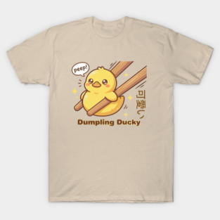 Cute Kawaii Duck Chopstick Dumpling Ducky Meme T-Shirt