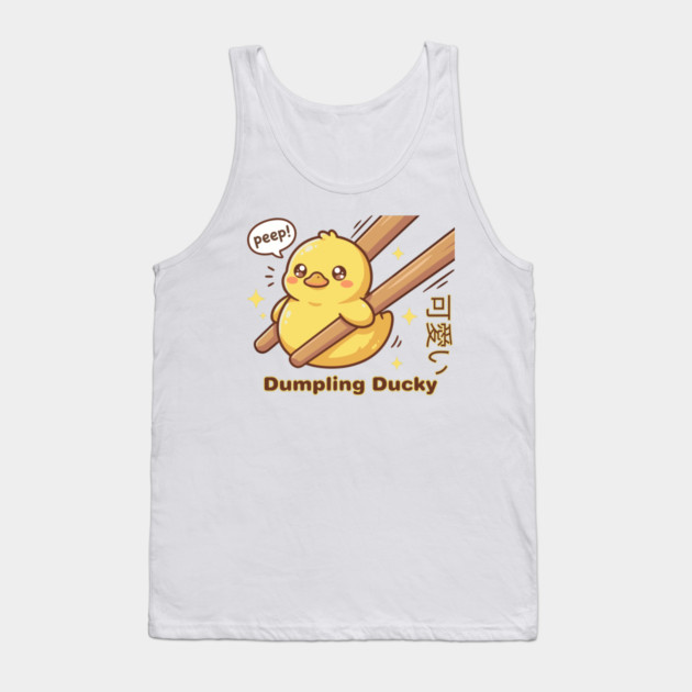 Cute Kawaii Duck Chopstick Dumpling Ducky Meme Tank Top by creative