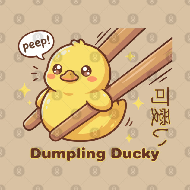 Cute Kawaii Duck Chopstick Dumpling Ducky Meme by creative