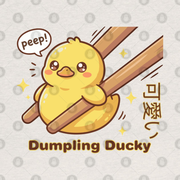 Cute Kawaii Duck Chopstick Dumpling Ducky Meme by creative