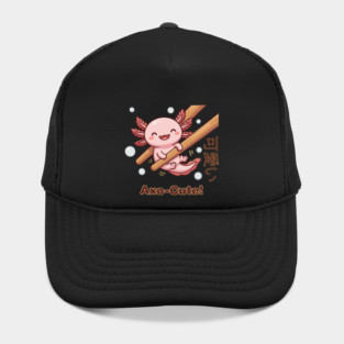 Cute Axolotl Chopstick Kawaii Axo-Cute Food Meme Hat