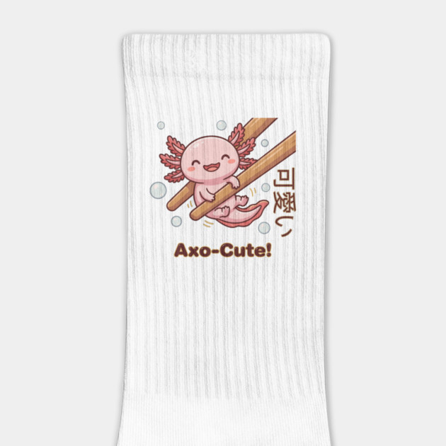 Cute Axolotl Chopstick Kawaii Axo-Cute Food Meme by creative