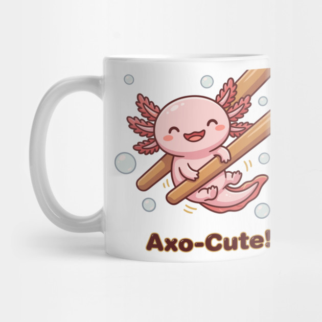 Cute Axolotl Chopstick Kawaii Axo-Cute Food Meme by creative