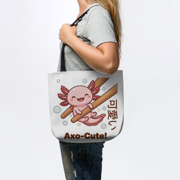 Cute Axolotl Chopstick Kawaii Axo-Cute Food Meme by creative