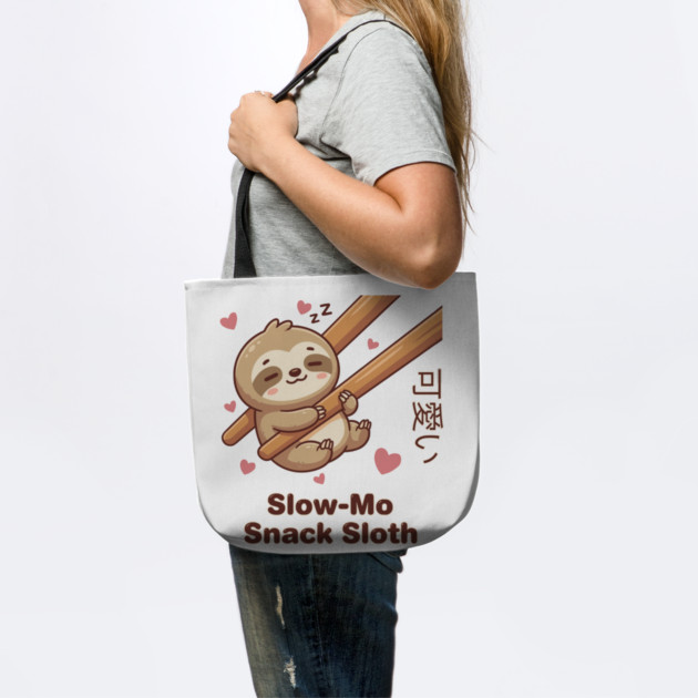 Cute Kawaii Sloth Chopstick Dumpling Cute Meme by creative