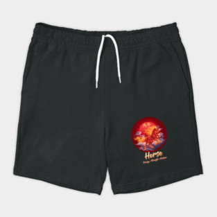 Year of the Horse  Chinese Zodiac Lunar New Year Fire Horse Shorts