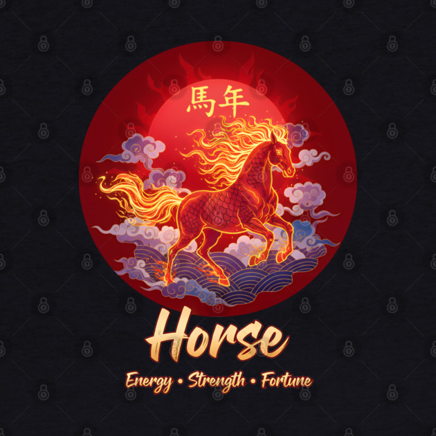 Year of the Horse  Chinese Zodiac Lunar New Year Fire Horse by creative