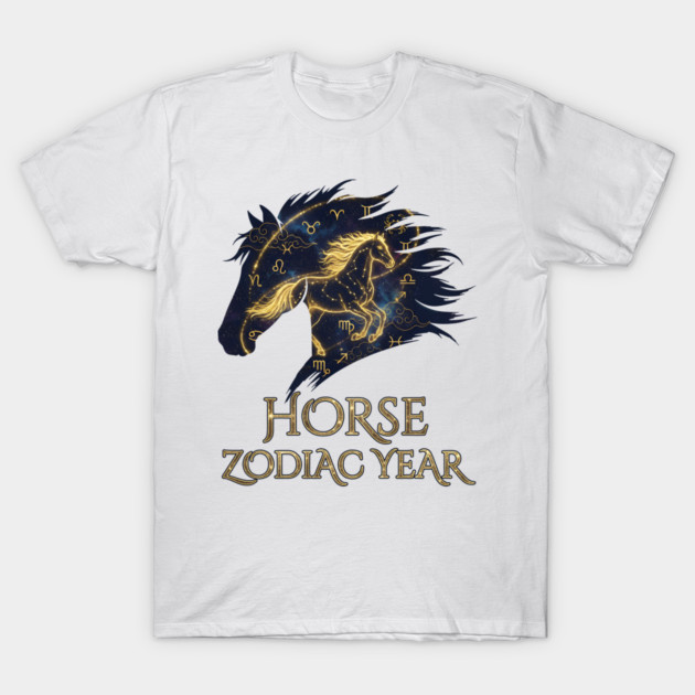 Horse Zodiac Year Astrology Constellation Chinese Sign for Lunar New Year T-Shirt by creative