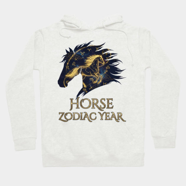 Horse Zodiac Year Astrology Constellation Chinese Sign for Lunar New Year Hoodie by creative