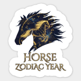 Horse Zodiac Year Astrology Constellation Chinese Sign for Lunar New Year Magnet