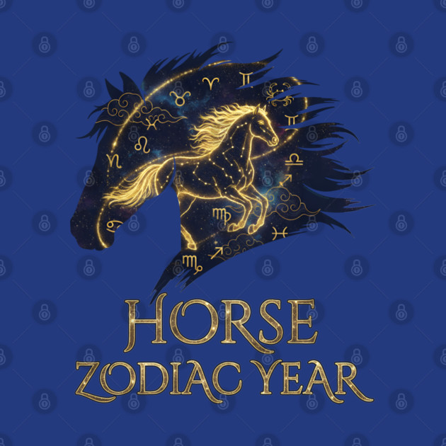 Horse Zodiac Year Astrology Constellation Chinese Sign for Lunar New Year by creative