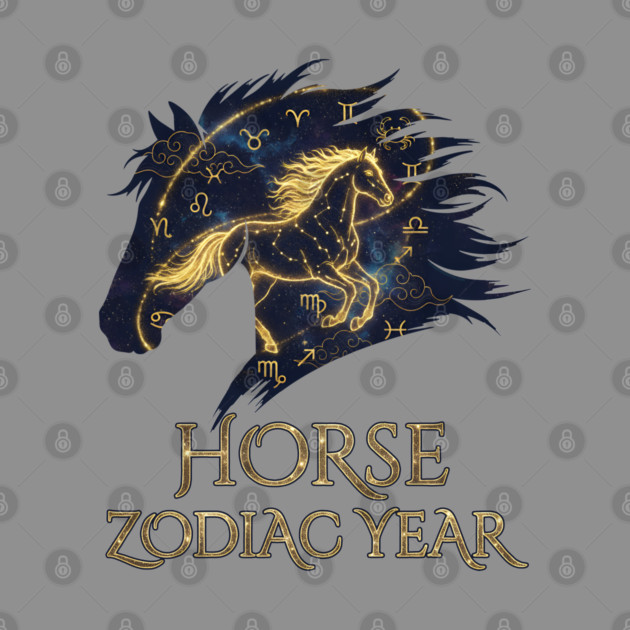 Horse Zodiac Year Astrology Constellation Chinese Sign for Lunar New Year by creative
