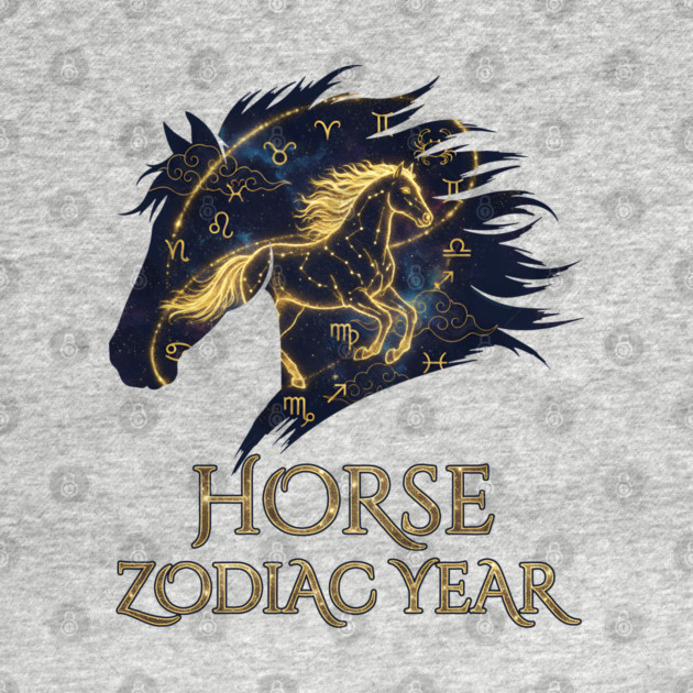 Horse Zodiac Year Astrology Constellation Chinese Sign for Lunar New Year by creative