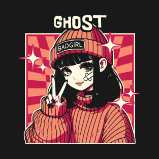 Ghost - Retro Anime Style T-Shirt