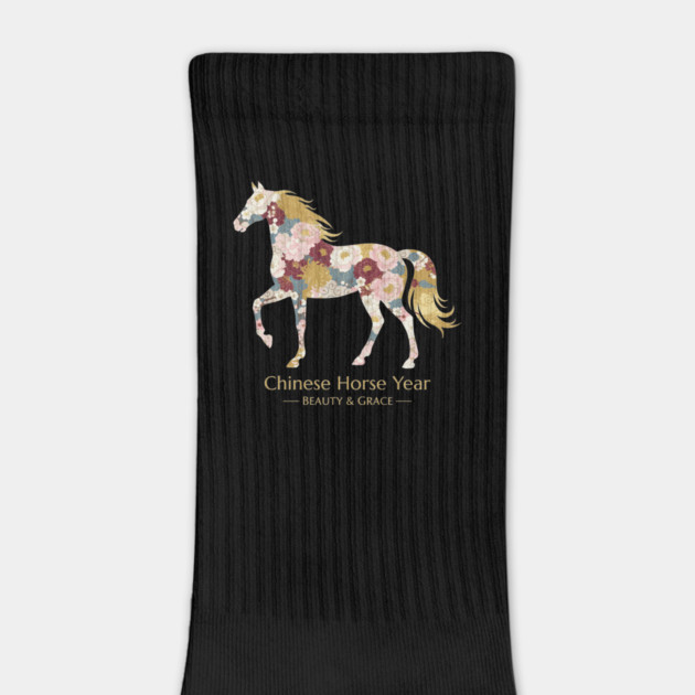 Chinese Year of the Horse Floral Zodiac Beauty & Grace by creative
